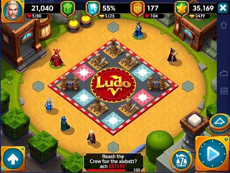 Ludo Supreme Quest Gladiator game board